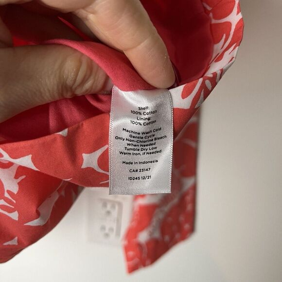 NWT Talbots CASUAL COTTON BLAZER - TROPICAL PINEAPPLE Orange White 6 - Picture 3 of 6